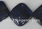 CNL527 15.5 inches 25*25mm diamond natural lapis lazuli gemstone beads