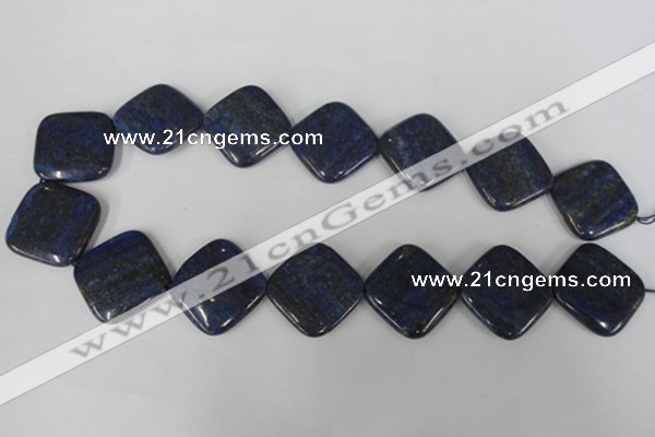 CNL527 15.5 inches 25*25mm diamond natural lapis lazuli gemstone beads