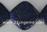 CNL528 15.5 inches 30*30mm diamond natural lapis lazuli gemstone beads