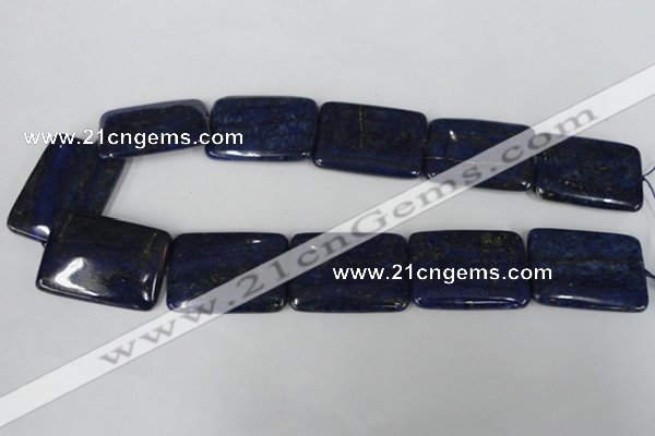 CNL538 15.5 inches 25*35mm rectangle natural lapis lazuli gemstone beads