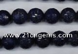 CNL604 15.5 inches 12mm faceted round natural lapis lazuli gemstone beads