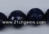 CNL608 15.5 inches 20mm faceted round natural lapis lazuli gemstone beads