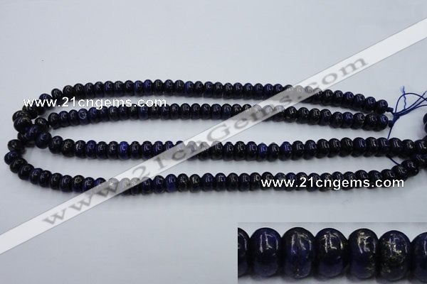 CNL611 15.5 inches 5*8mm rondelle natural lapis lazuli gemstone beads