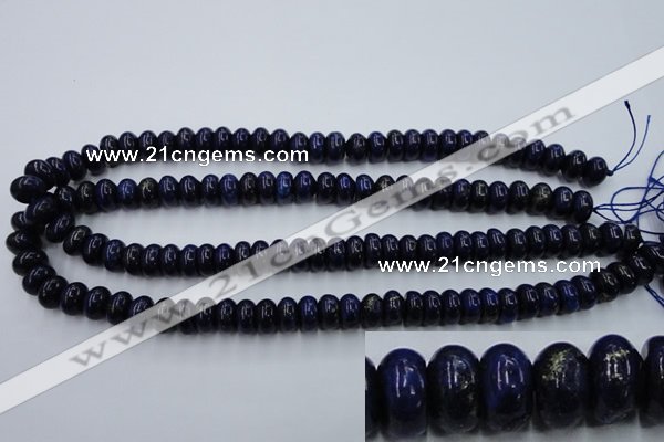 CNL612 15.5 inches 6*10mm rondelle natural lapis lazuli gemstone beads