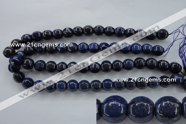 CNL636 15.5 inches 13*14mm pumpkin natural lapis lazuli beads