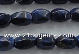 CNL640 15.5 inches 10*15mm faceted nuggets natural lapis lazuli beads