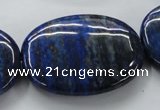 CNL665 15.5 inches 30*40mm oval natural lapis lazuli beads