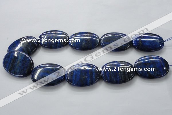 CNL665 15.5 inches 30*40mm oval natural lapis lazuli beads