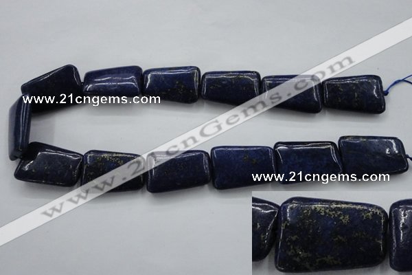 CNL675 15.5 inches 20*30mm trapezoid natural lapis lazuli beads