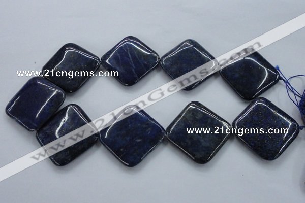 CNL693 15.5 inches 35*35mm diamond natural lapis lazuli beads