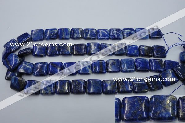 CNL770 15.5 inches 16*16mm square natural lapis lazuli gemstone beads