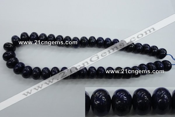 CNL865 15.5 inches 10*14mm rondelle natural lapis lazuli gemstone beads