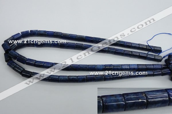 CNL886 15.5 inches 8*10mm tube natural lapis lazuli gemstone beads