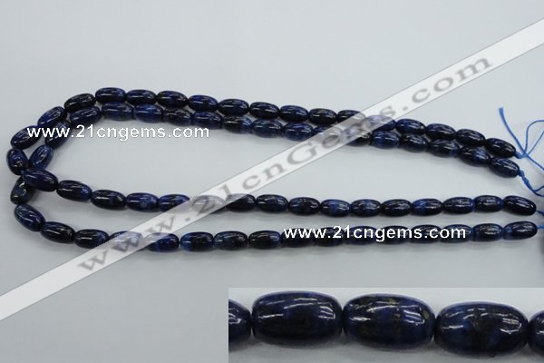 CNL891 15.5 inches 7*12mm rice natural lapis lazuli gemstone beads