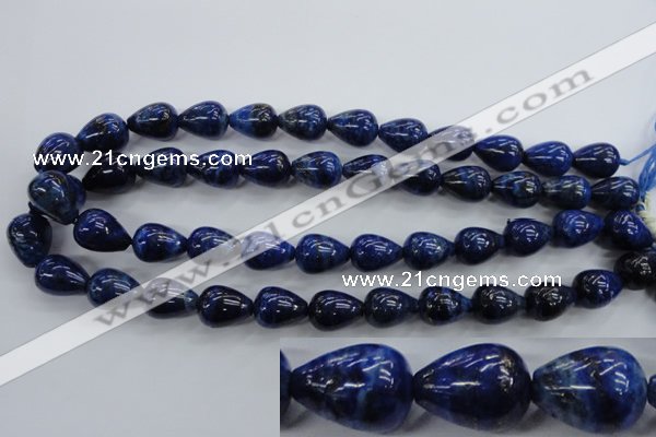 CNL902 15.5 inches 12*16mm teardrop natural lapis lazuli gemstone beads