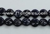 CNL922 15.5 inches 8mm flat round natural lapis lazuli gemstone beads