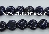 CNL932 15.5 inches 12*12mm heart natural lapis lazuli gemstone beads