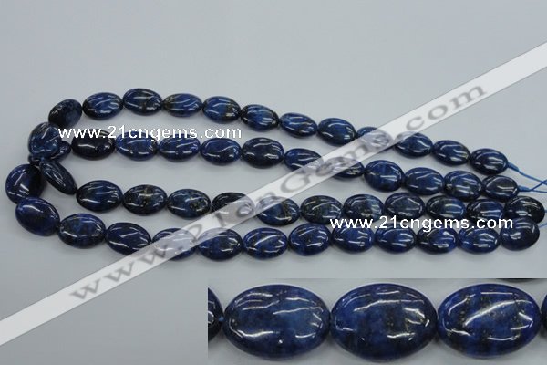 CNL942 15.5 inches 12*16mm oval natural lapis lazuli gemstone beads