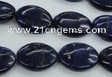 CNL944 15.5 inches 15*20mm oval natural lapis lazuli gemstone beads