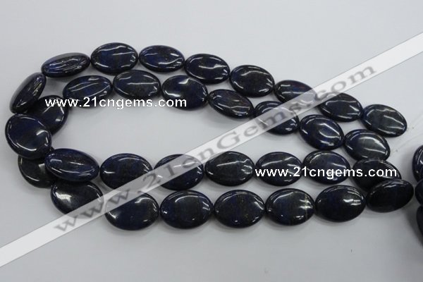 CNL945 15.5 inches 18*25mm oval natural lapis lazuli gemstone beads