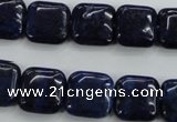 CNL963 15.5 inches 14*14mm square natural lapis lazuli gemstone beads