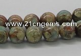 CNS02 16 inches 10mm round natural serpentine jasper beads wholesale