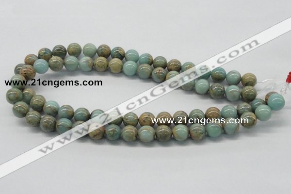 CNS03 16 inches 12mm round natural serpentine jasper beads wholesale