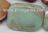 CNS115 15.5 inches 30*40mm rectangle natural serpentine jasper beads