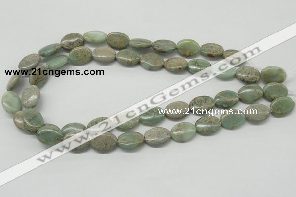 CNS12 16 inches 13*18mm oval natural serpentine jasper beads