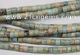 CNS135 15.5 inches 3.5*4mm heishi natural serpentine jasper beads