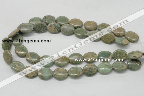 CNS14 16 inches 15*20mm oval natural serpentine jasper beads