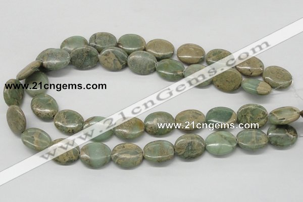 CNS14 16 inches 15*20mm oval natural serpentine jasper beads