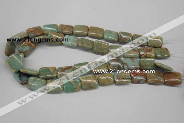 CNS148 15.5 inches 15*20mm rectangle natural serpentine jasper beads