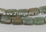 CNS18 16 inches 8*12mm rectangle natural serpentine jasper beads