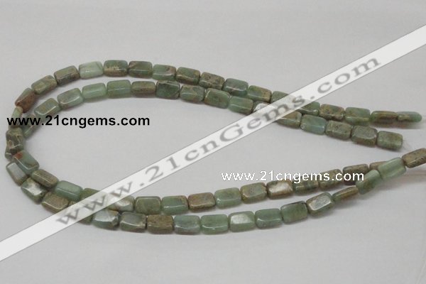 CNS18 16 inches 8*12mm rectangle natural serpentine jasper beads