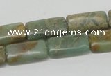 CNS19 16 inches 10*20mm rectangle natural serpentine jasper beads