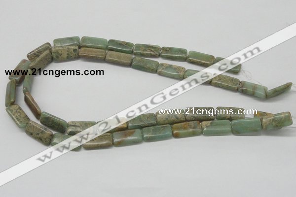 CNS19 16 inches 10*20mm rectangle natural serpentine jasper beads