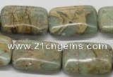 CNS20 16 inches 18*25mm rectangle natural serpentine jasper beads