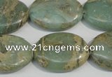 CNS242 15.5 inches 18*25mm oval natural serpentine jasper beads