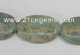 CNS243 15.5 inches 20*30mm oval natural serpentine jasper beads