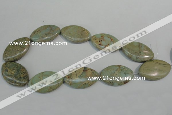 CNS248 15.5 inches 25*40mm marquise natural serpentine jasper beads