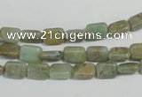 CNS253 15.5 inches 6*8mm rectangle natural serpentine jasper beads