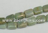 CNS254 15.5 inches 8*10mm rectangle natural serpentine jasper beads