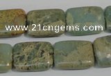 CNS256 15.5 inches 15*20mm rectangle natural serpentine jasper beads