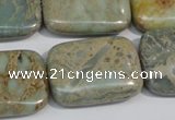 CNS257 15.5 inches 22*30mm rectangle natural serpentine jasper beads