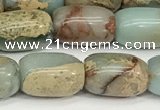 CNS310 15.5 inches 8*12mm drum serpentine jasper beads