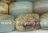 CNS312 15.5 inches 12*16mm drum serpentine jasper beads