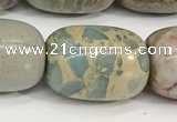 CNS314 15.5 inches 15*20mm drum serpentine jasper beads