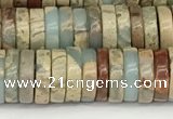 CNS320 15.5 inches 3*8mm heishi serpentine jasper beads