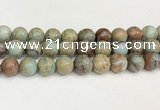 CNS336 15.5 inches 16mm round serpentine jasper beads wholesale